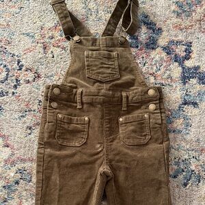 Jamie Kay Olive Corduroy Overalls